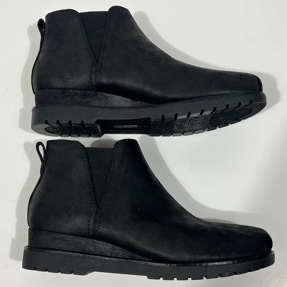 Skechers BOBS Chill Wedge Cruising‎ Altitude Boot Black Women's Size 7